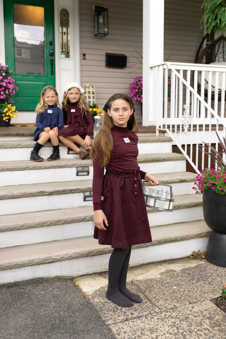Turtleneck with Label Plum