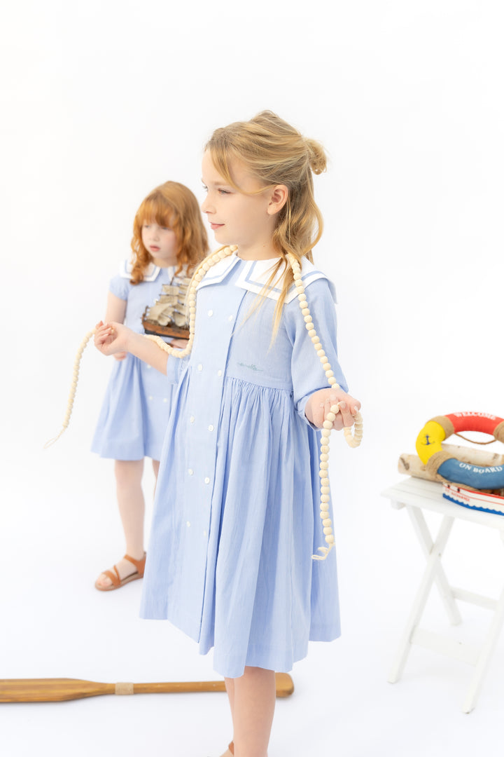 Striped Double Breasted Dress