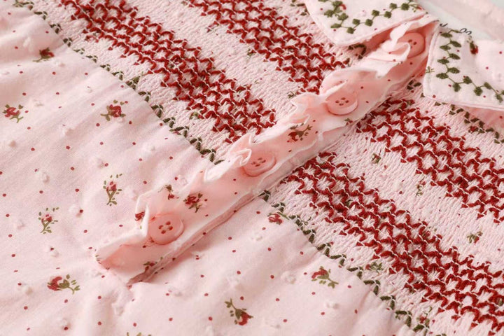 Smocked Pink Romper