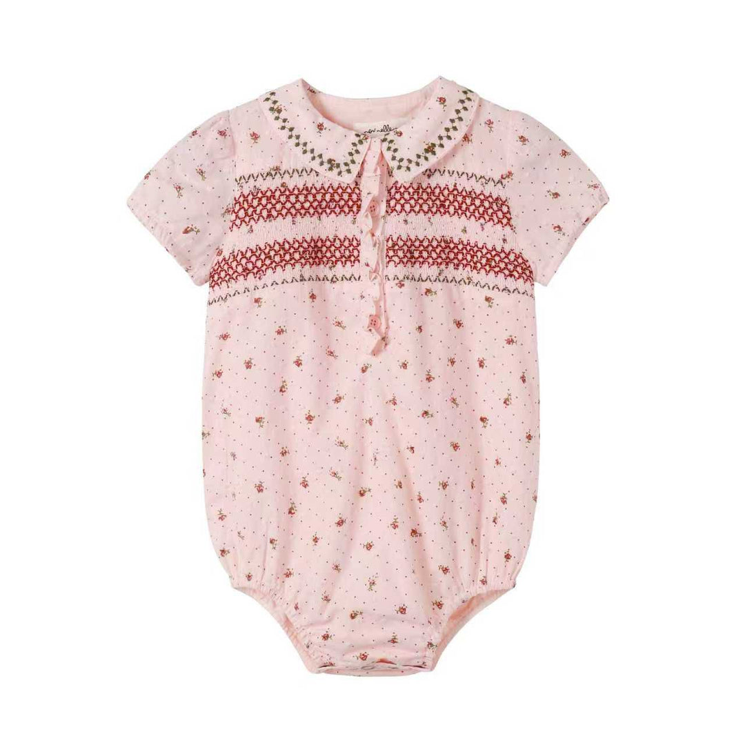 Smocked Pink Romper