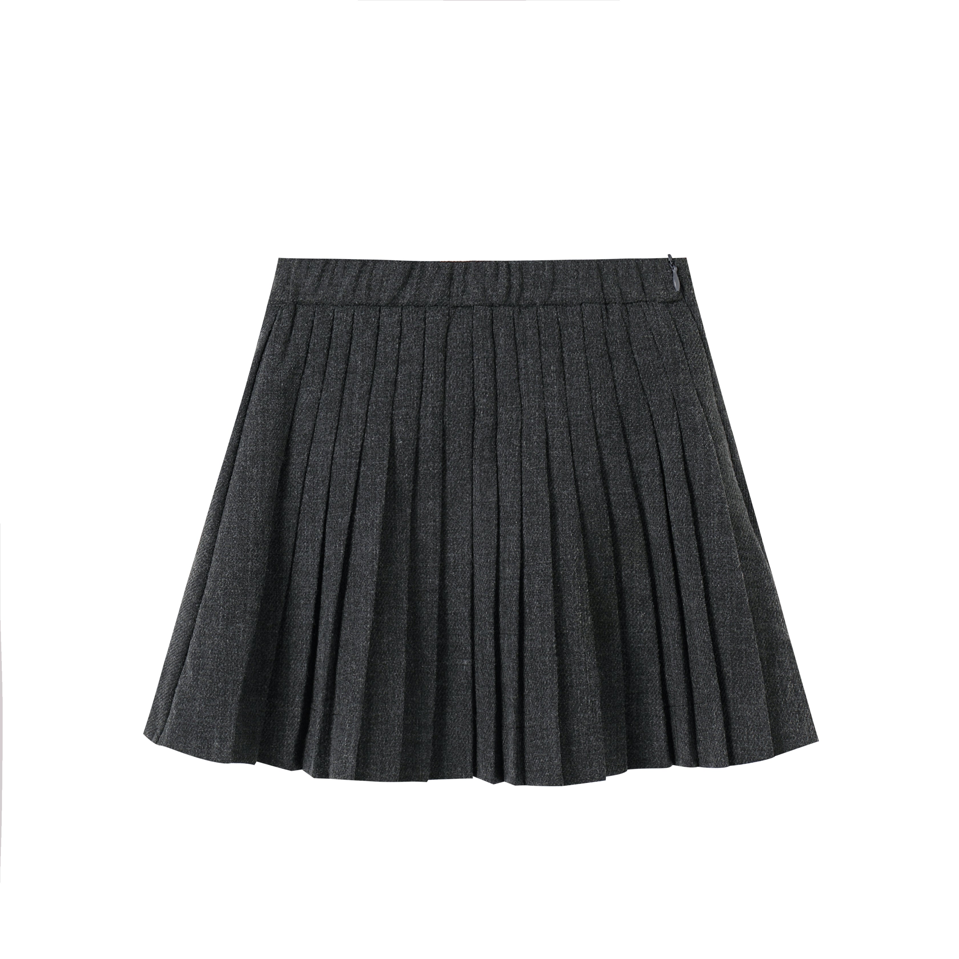 スカート melt the lady back pleats skirt S gray Grey Pleated Skirt – Nou Nelle