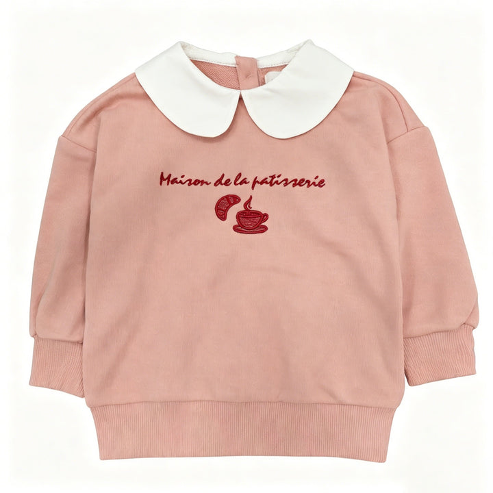 Pink Collar Sweatshirt