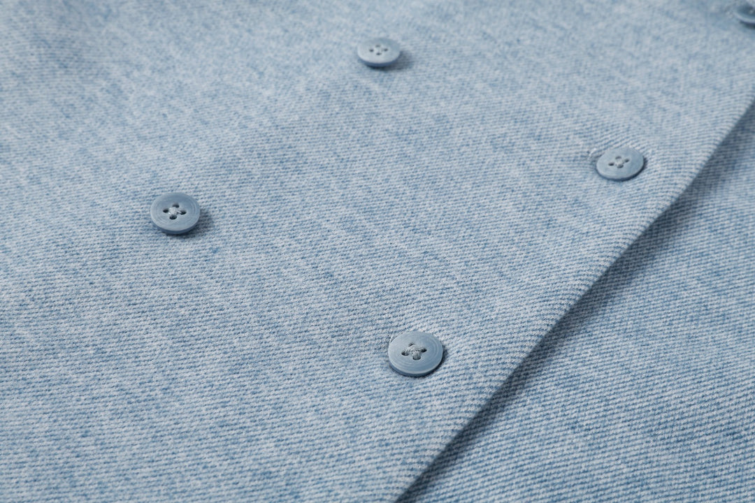 Light Blue Double Breasted Shirt