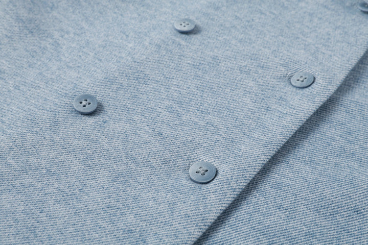 Light Blue Double Breasted Shirt