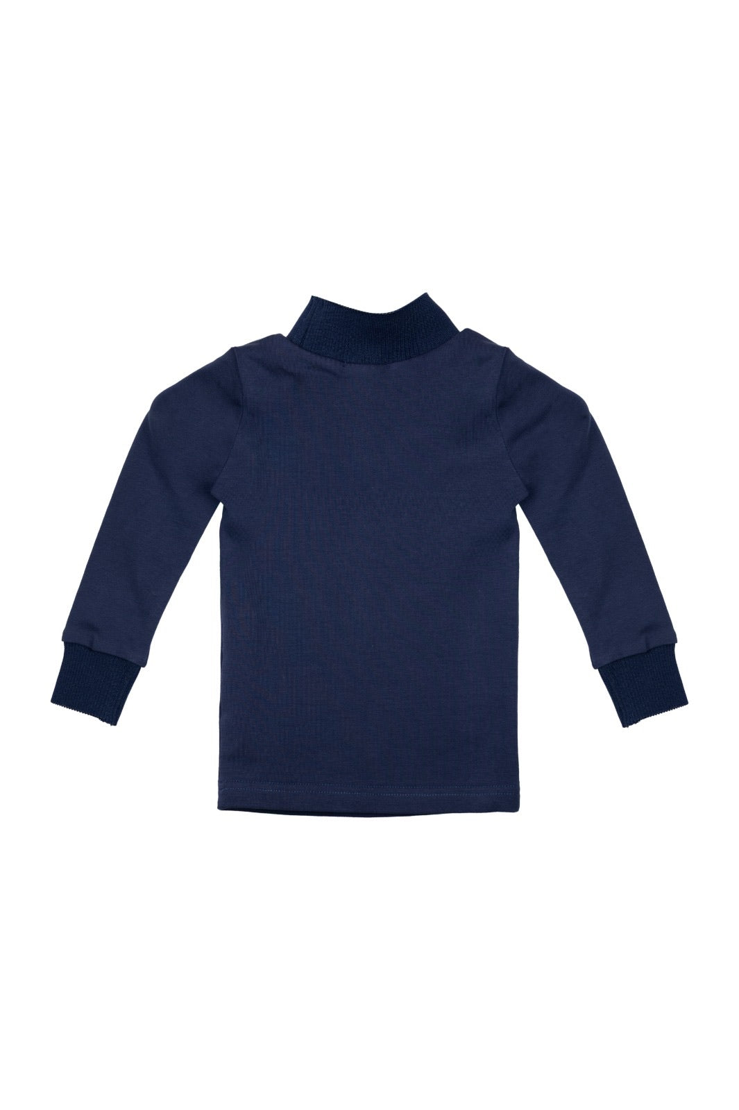 Turtleneck with Label Navy