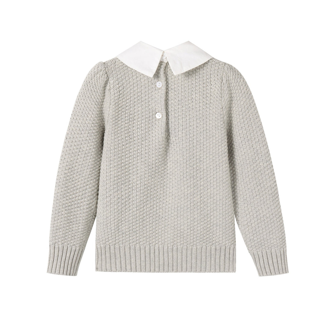 Girls Peter Pan Knit Sweater