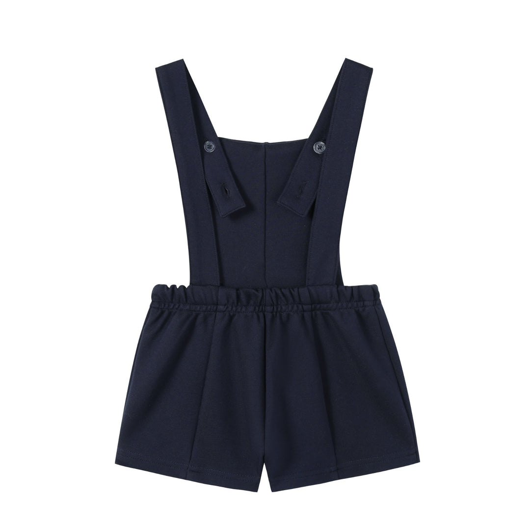 Navy Double Breasted Romper