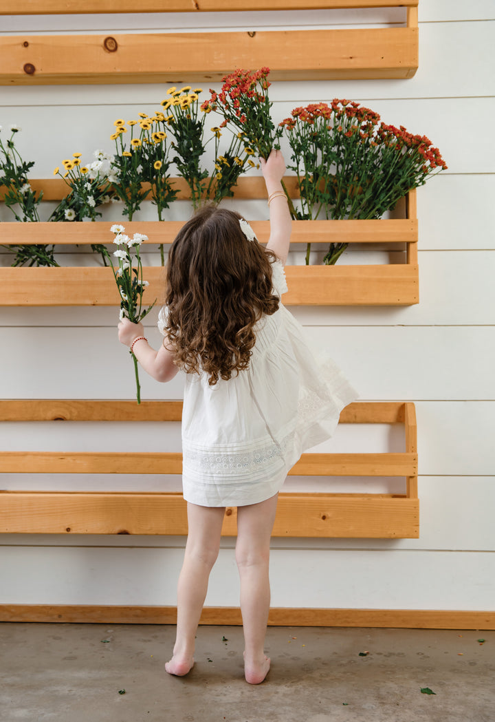 Ivory Lace Insert Dress