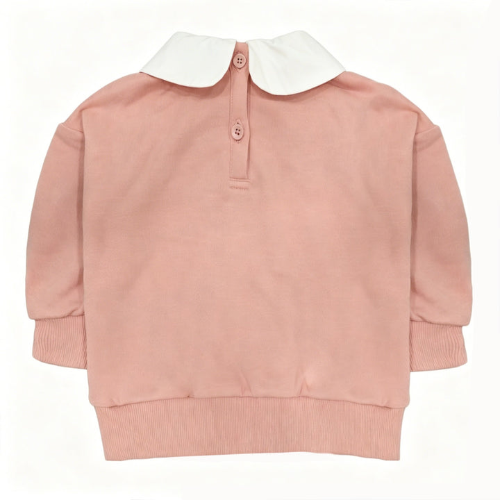 Pink Collar Sweatshirt