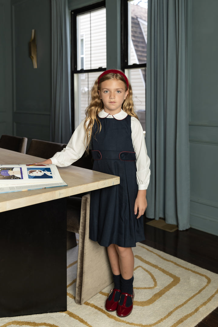 Piped Navy Jumper