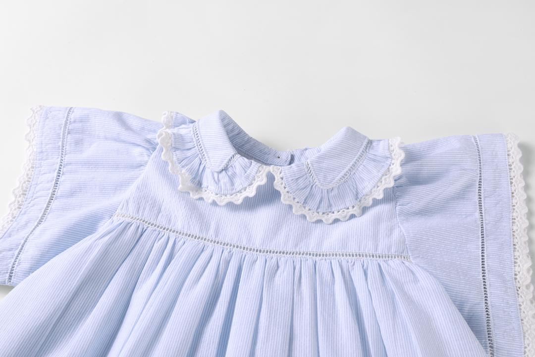 Light Blue Pinstripe Dress