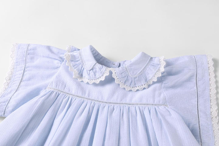 Light Blue Pinstripe Dress