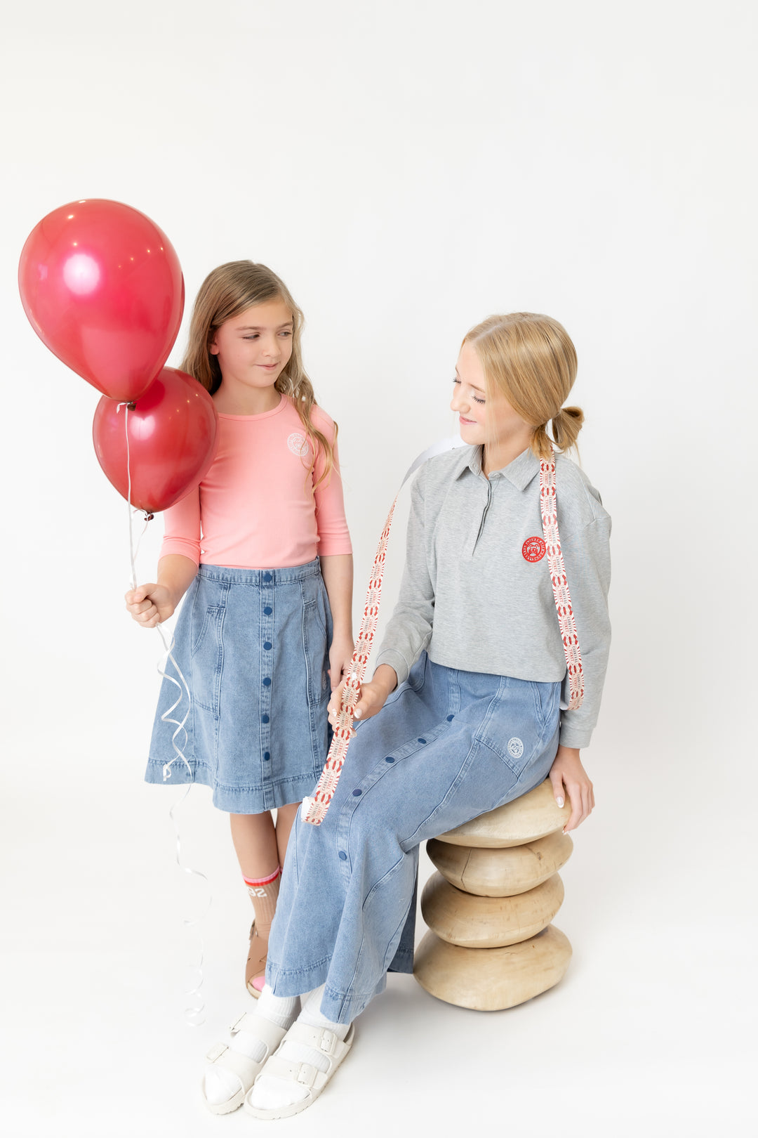 Polo Cropped Tee Grey