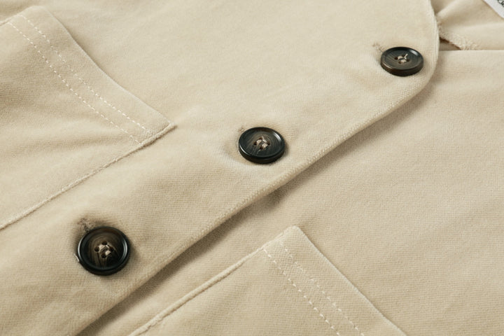 Crushed Velour Tan Blazer