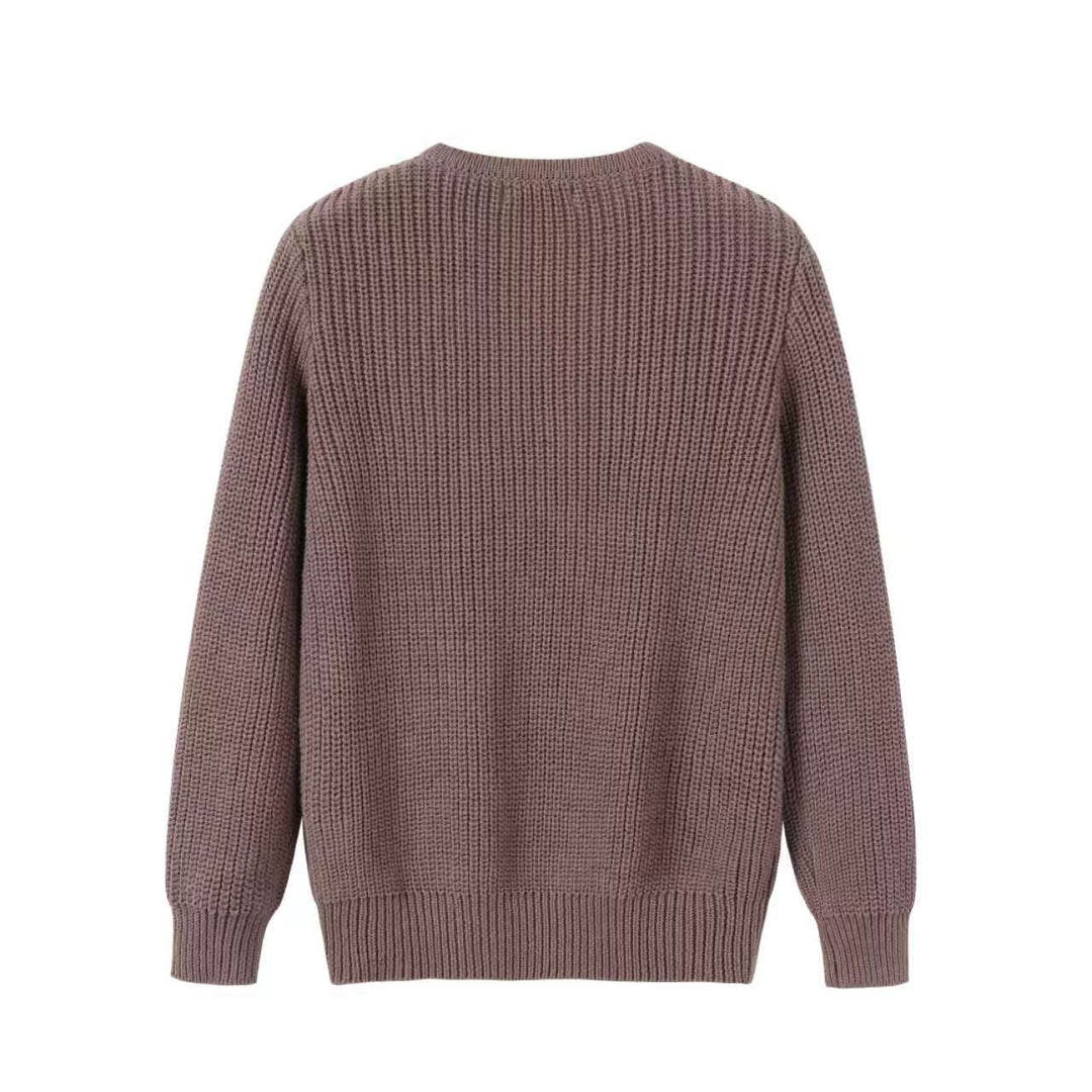 Brown knit sweater