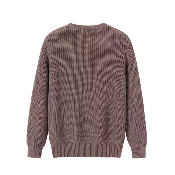 Brown knit sweater