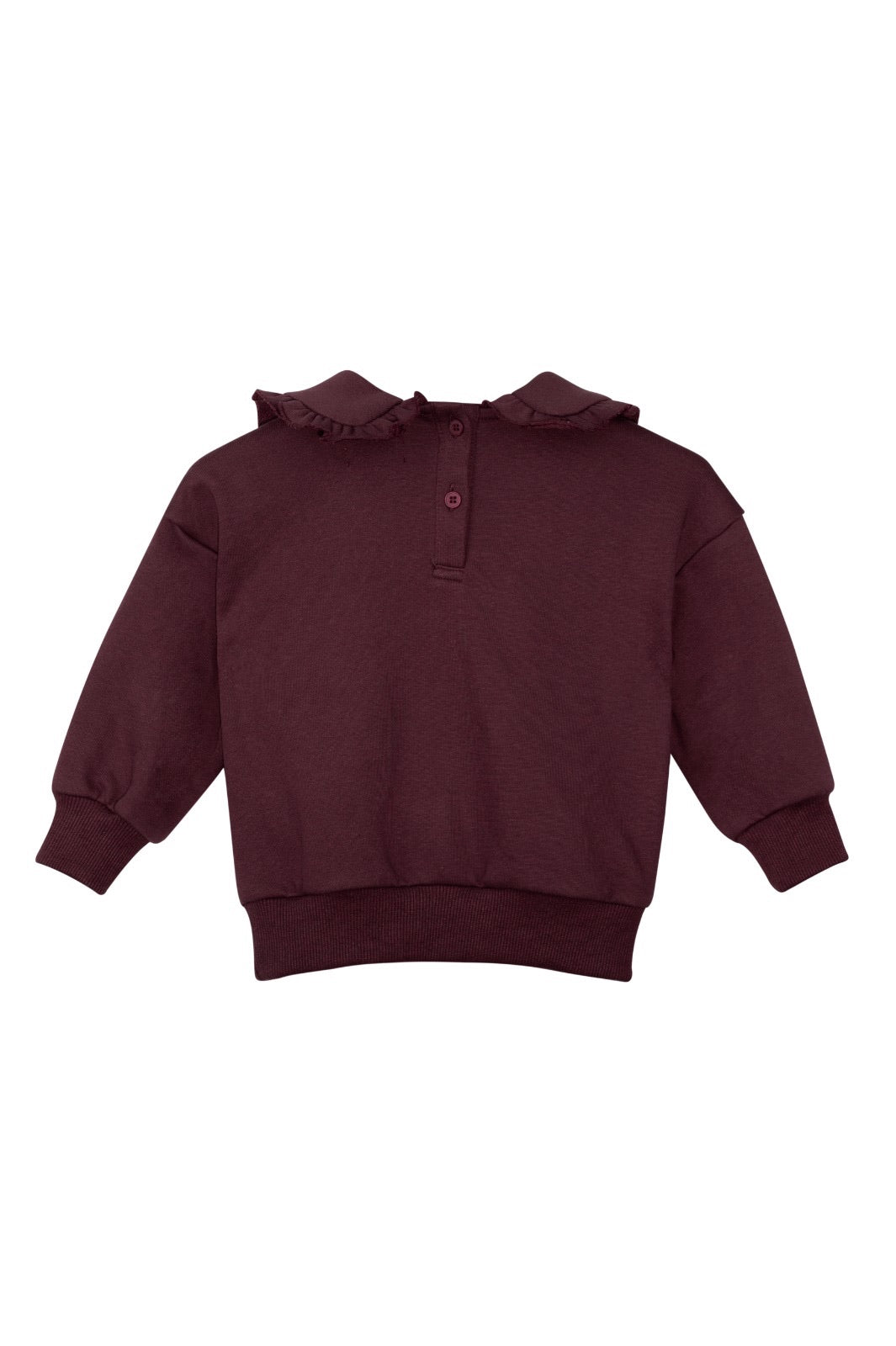 Sweatshirt with Label Plum