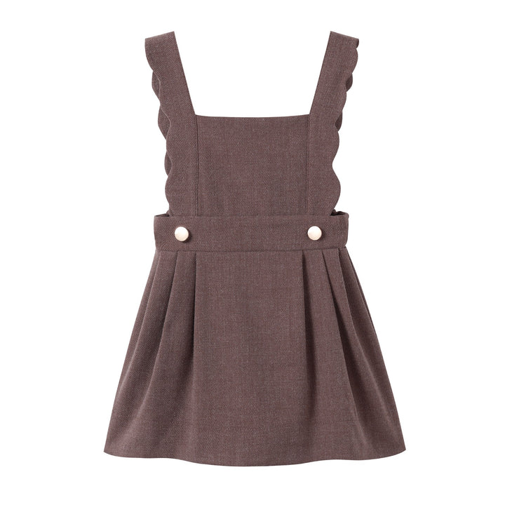 Brown Scallop Wool Jumper