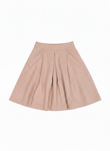 Houndstooth Pink Skirt