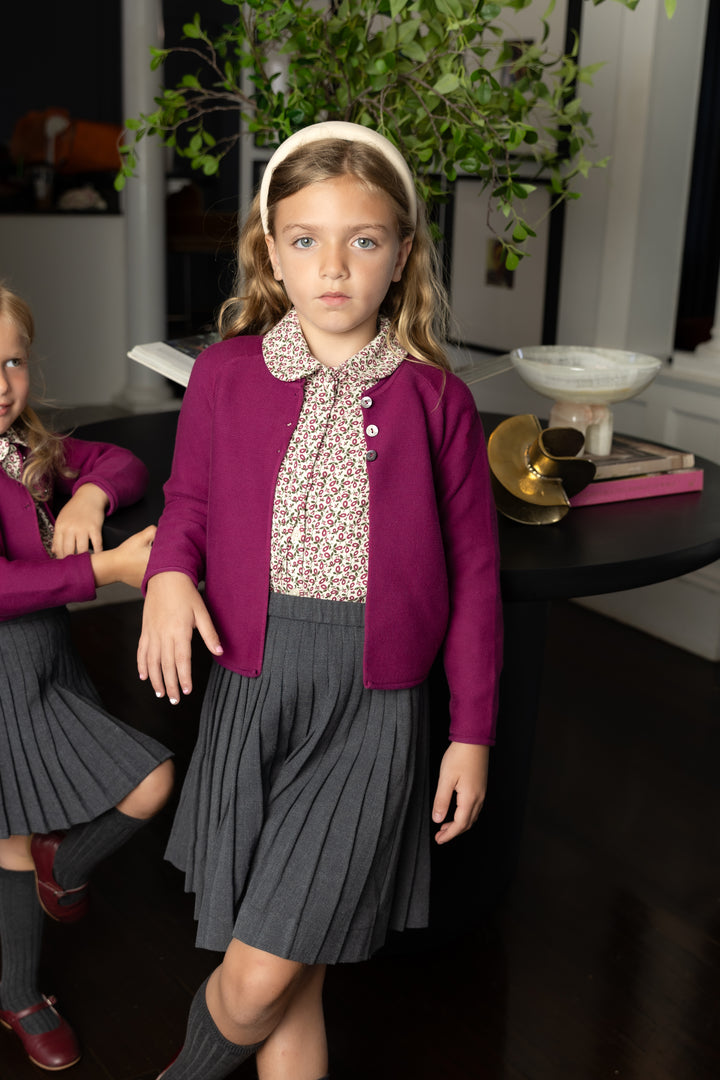 Magenta Cardigan