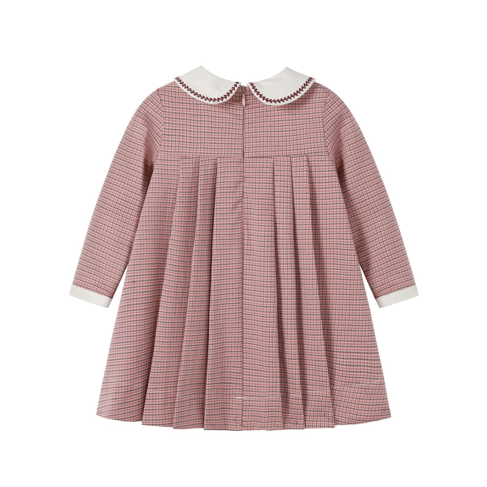 pink houndstooth dress Halftime Mini - Red, Large | Hazel and Olive zip Sleeveless Dress Raven Houndstooth Mini Sweater Dress