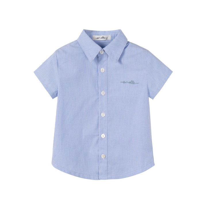 Striped Boy Shirt light Blue