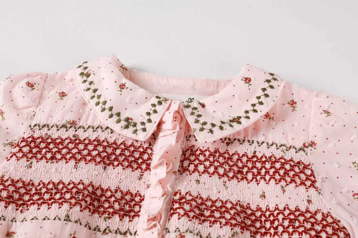 Smocked Pink Romper