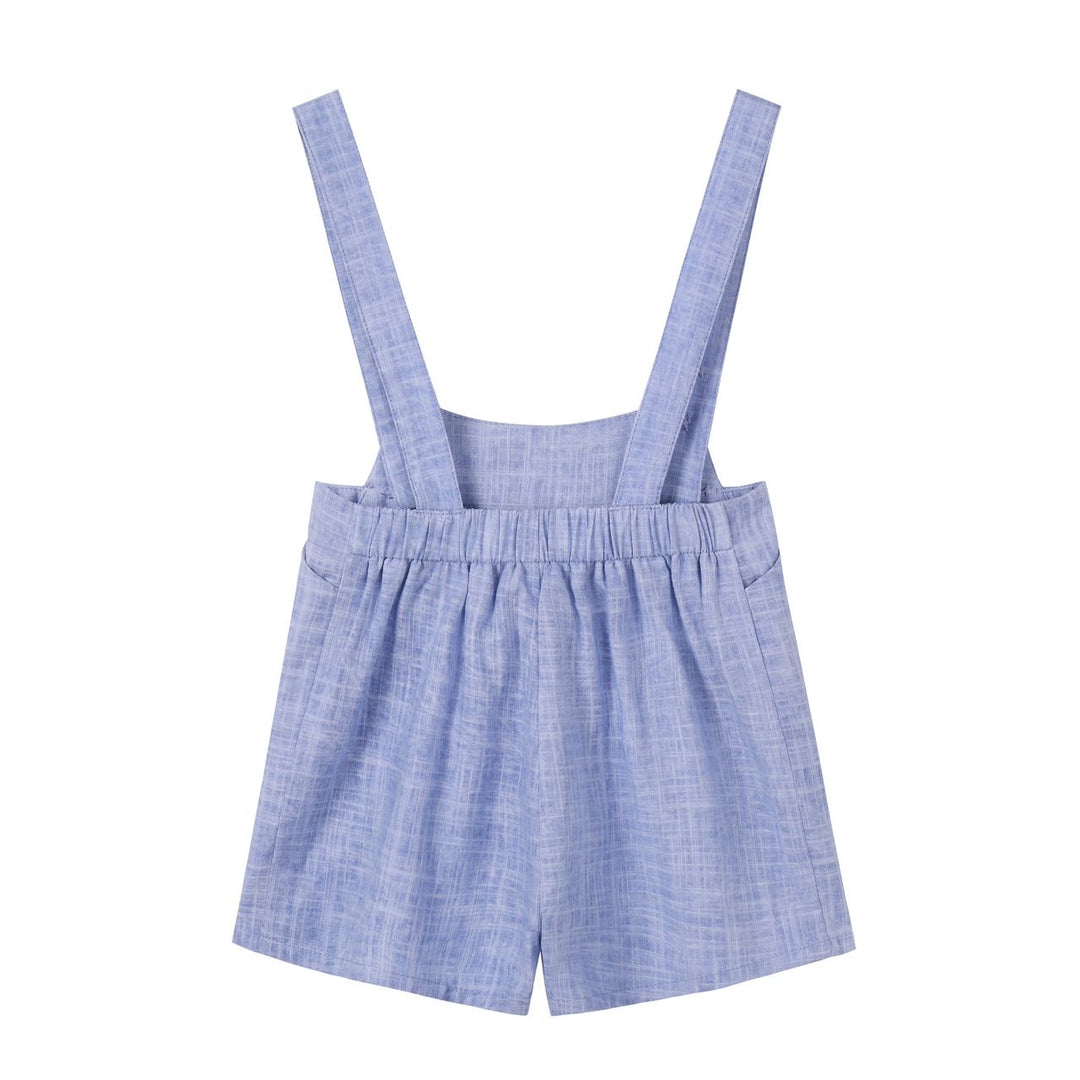 Blue Linen Overalls