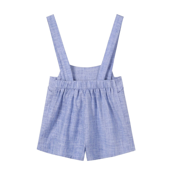 Blue Linen Overalls