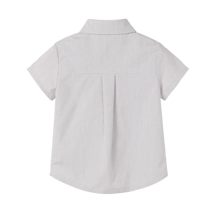 Striped Boy Shirt Sage