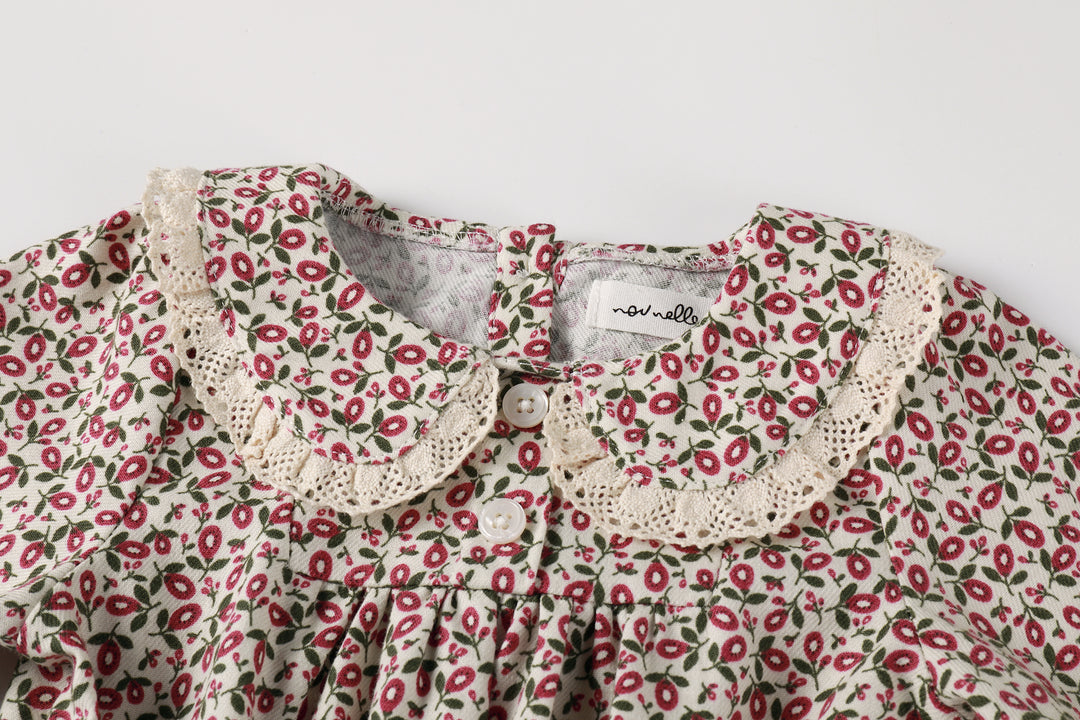 Floral Magenta Romper