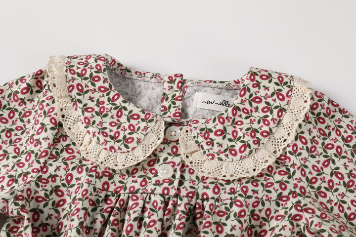 Floral Magenta Romper