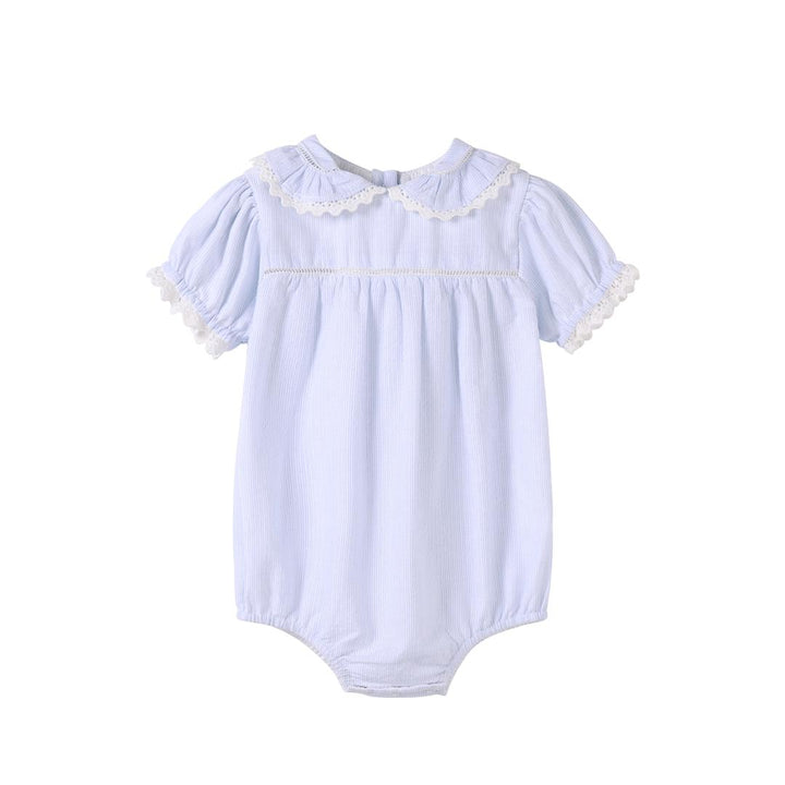 Baby Girl Pinstripe Romper