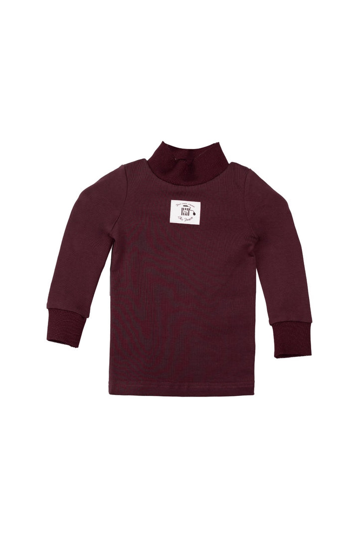 Turtleneck with Label Plum
