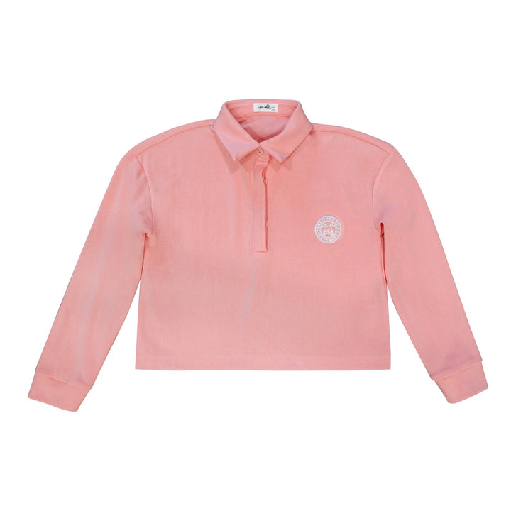 Polo Cropped Coral