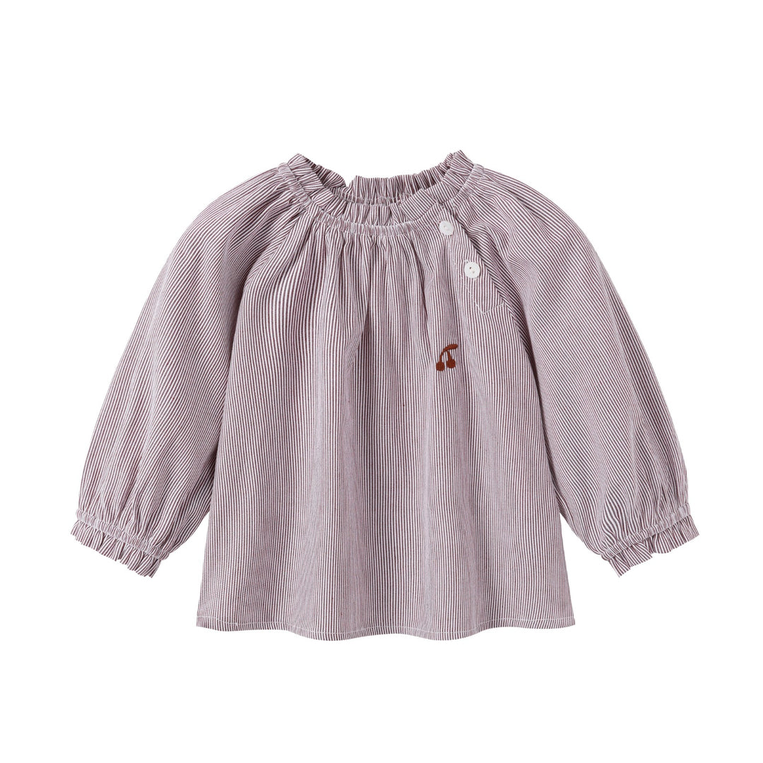 Brown Pinstripe Shirt