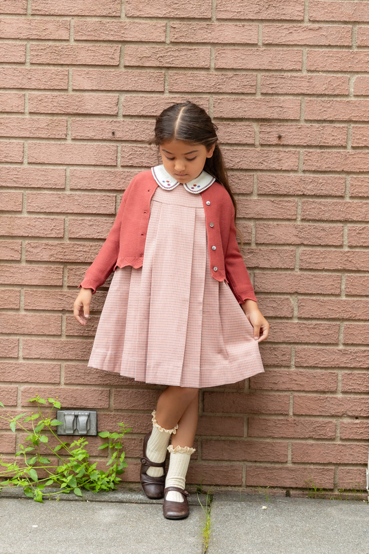 Rust Scallop Cardigan