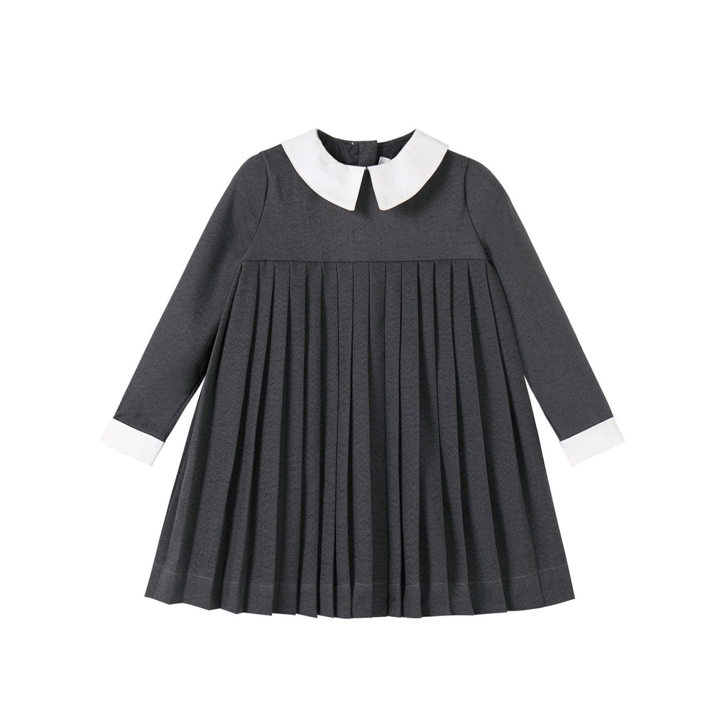 ワンピース theredthread S oval pleats dress grey Theredthread S oval pleats dress - メルカリ