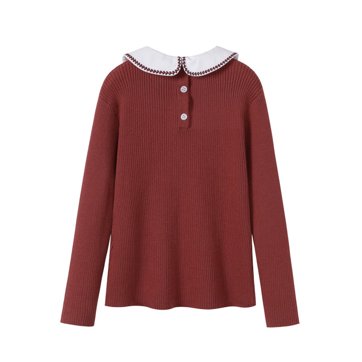 Rust Collar Sweater