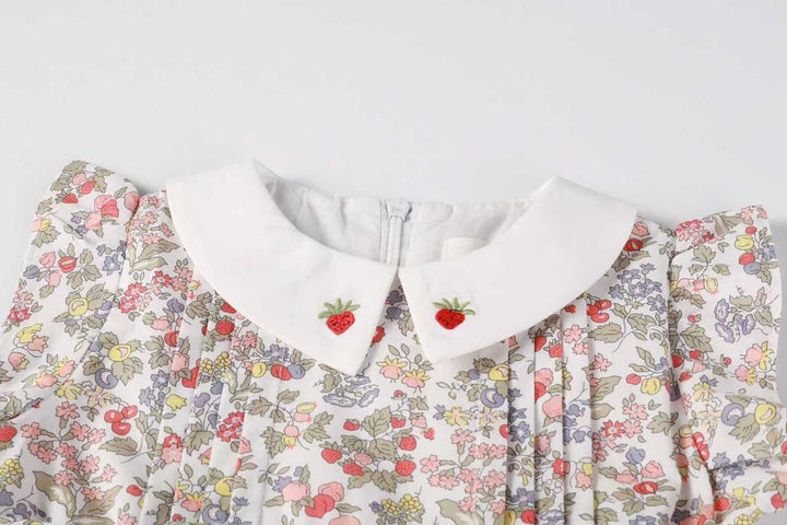 Strawberry Embroidered Romper