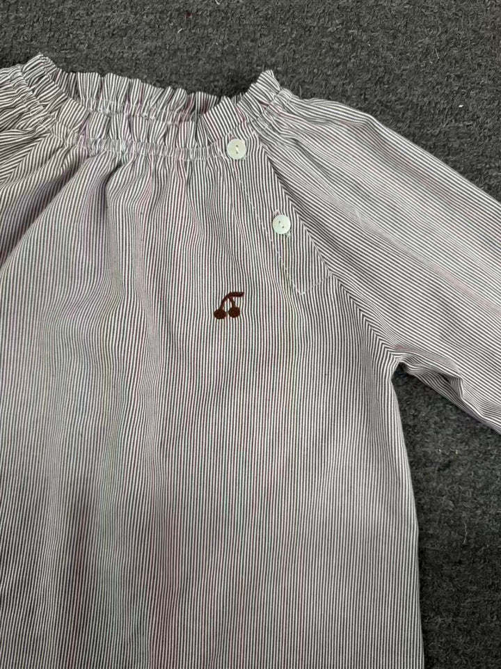 Brown Pinstripe Shirt
