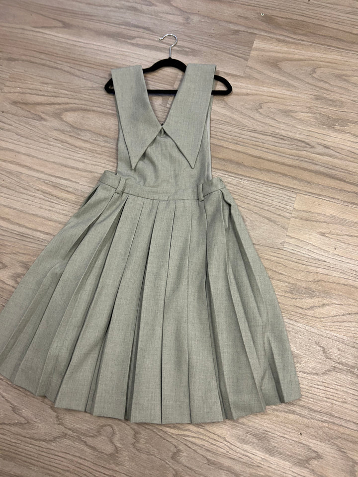 Teen Sage Pleated Collar Jumper