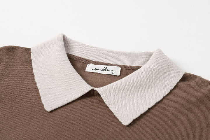 Teen Brown Knit Top