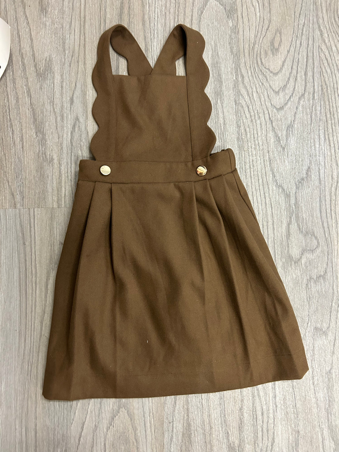 Brown Scallop Wool Jumper