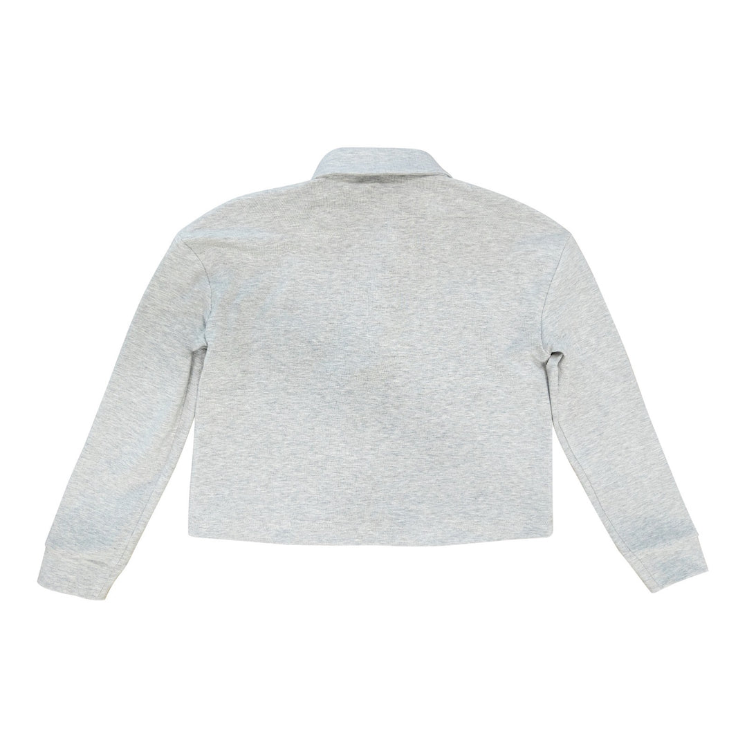 Polo Cropped Tee Grey