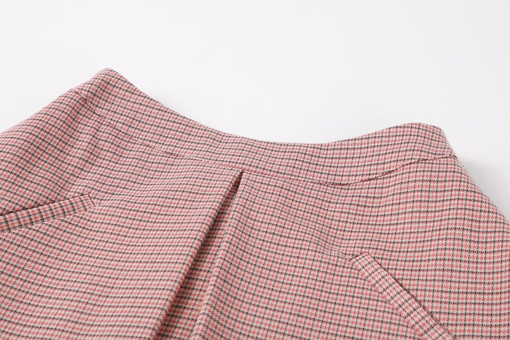 Houndstooth Pink Skirt