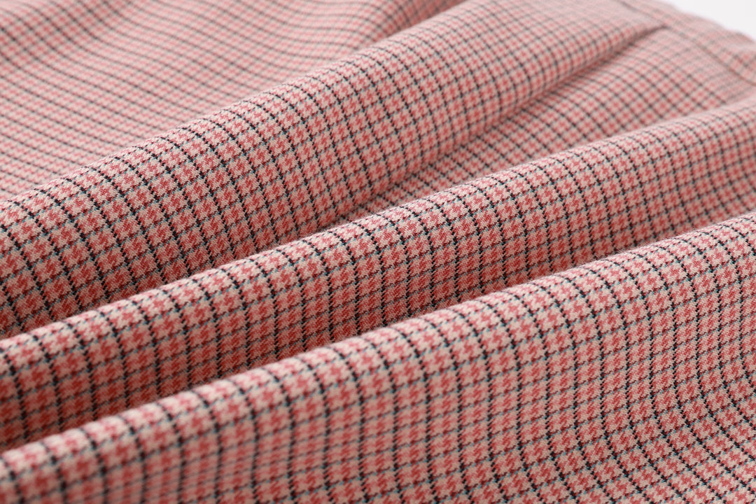 Houndstooth Pink Skirt