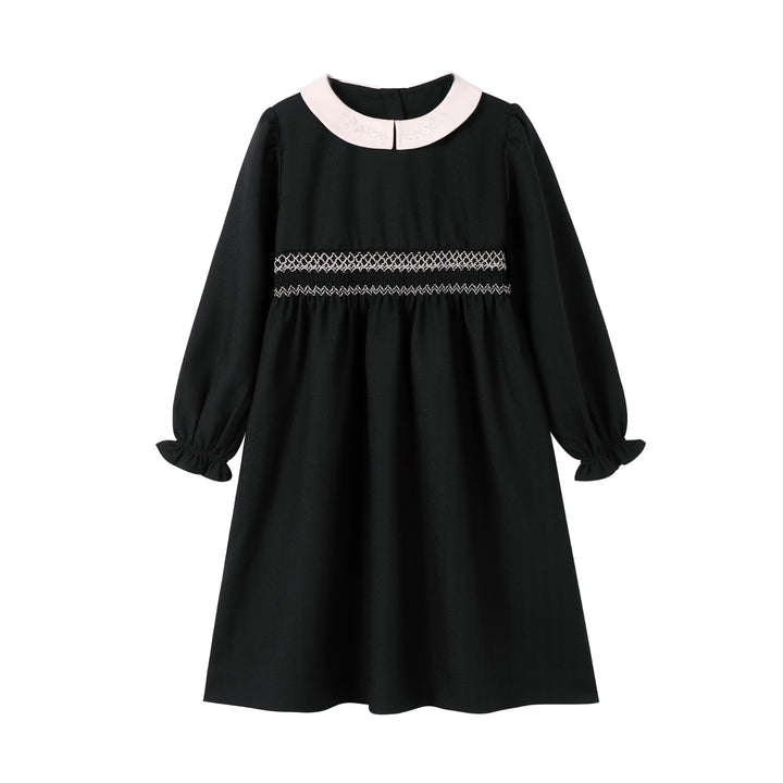 Herringbone Dress Black