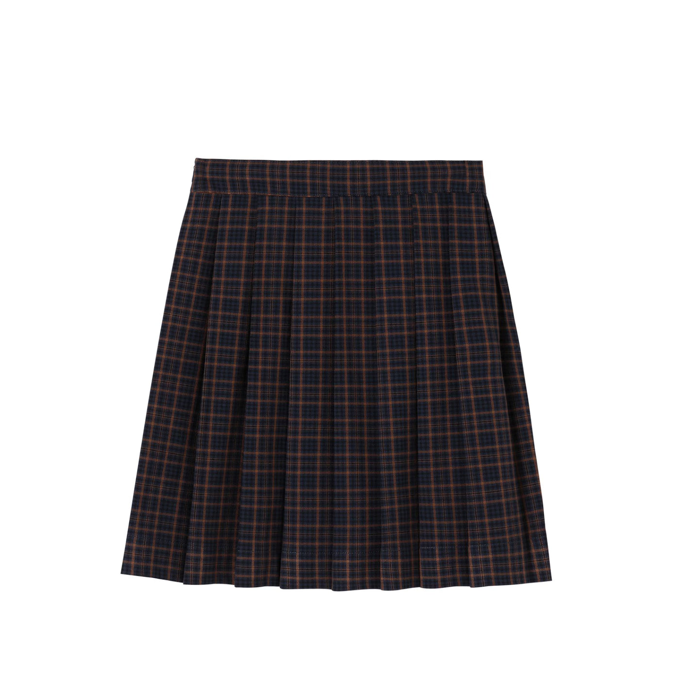 Buckle Plaid Skirt
