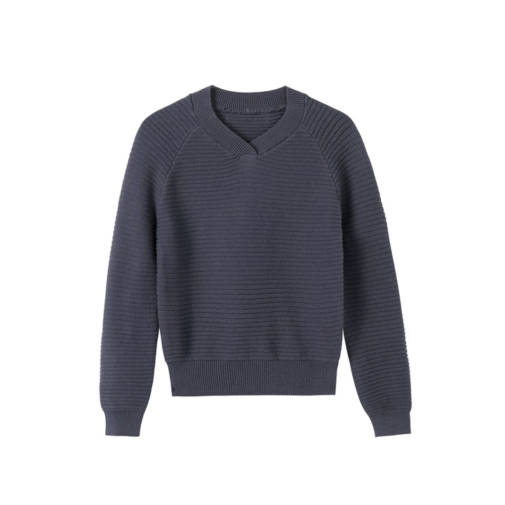 V-neck Sweater Slate Blue